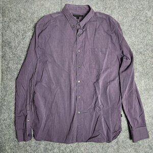 John Varvatos Star USA Shirt Men XL Purple‎ Button Down Long Sleeve Lightweight